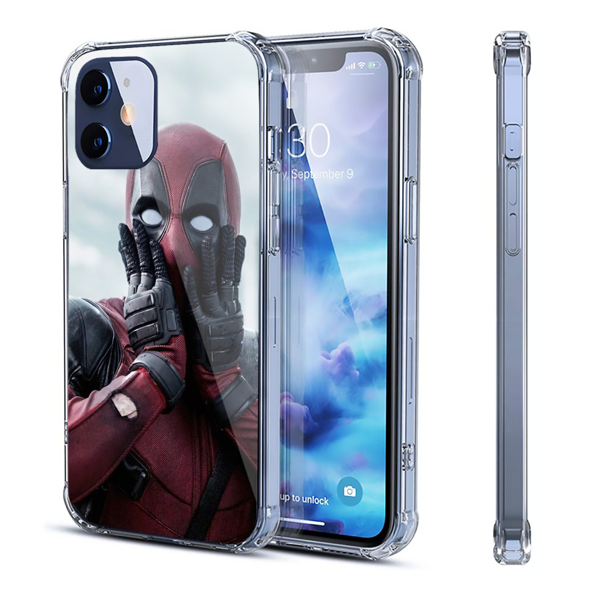（画像用） Deadpool デッドプール 【iPhone 12シリーズ対応】透明スマホケース（クリアソフトケース）